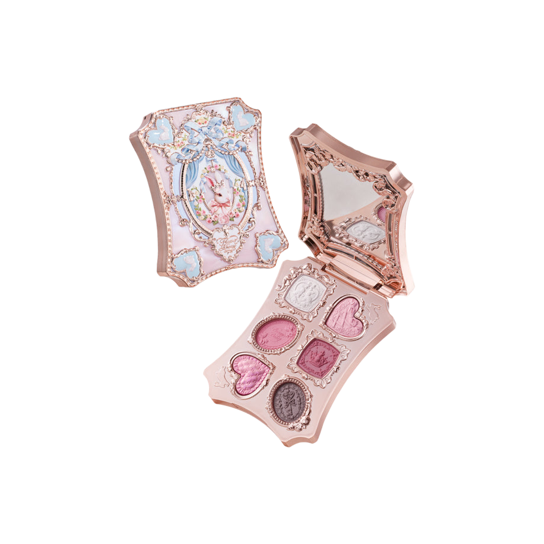 플라워노즈 버니 가든 6 컬러 메이크업 팔레트 03 루비 베리(Flower Knows Bunny Garden 6 Color Makeup Palette 03 Ruby Berry)