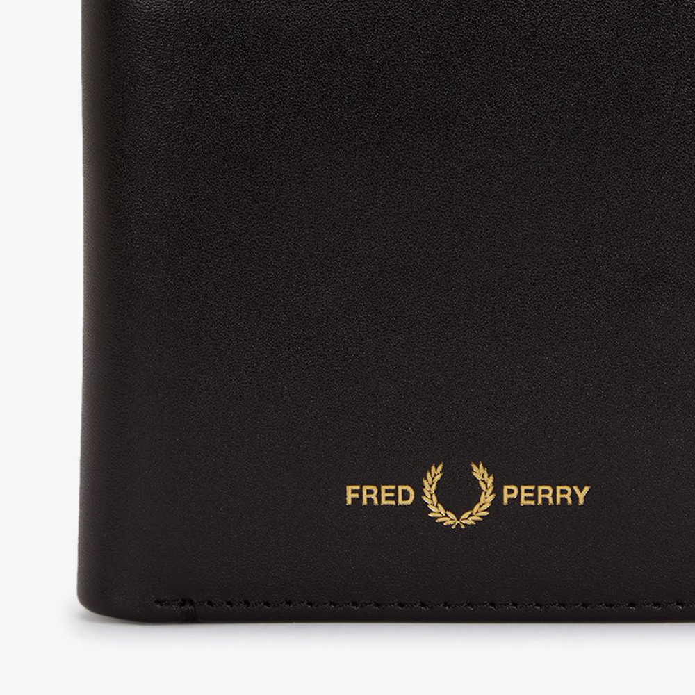 프레드페리 스무스 레더 빌 폴드 월렛 블랙(Fred Perry Smooth Leather Billfold Wallet Black) - 4