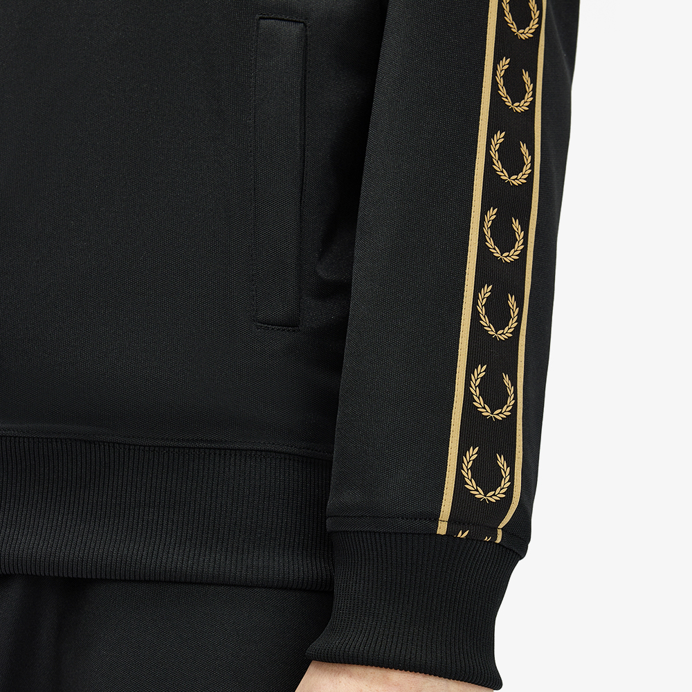 프레드페리 컨트라스트 테잎 트랙 재킷 블랙 샴페인(Fred Perry Contrast Tape Track Jacket Black Champagne) - 5