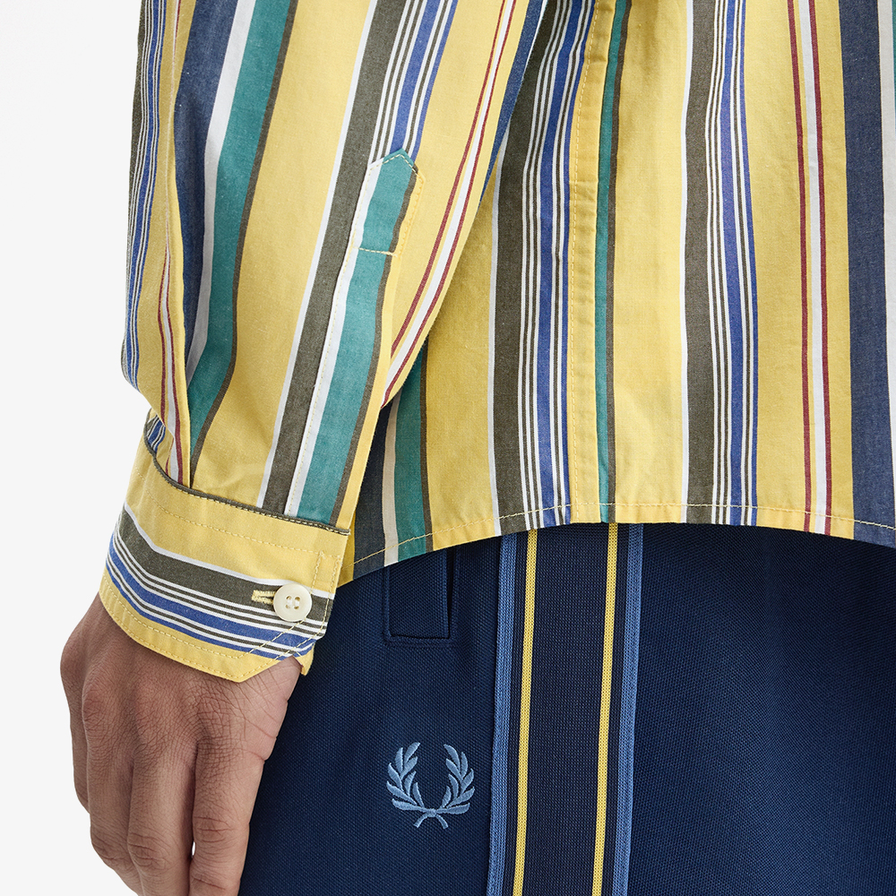 프레드페리 릴랙스드 스트라이프 셔츠 레몬 발리(Fred Perry Relaxed Striped Shirt Lemon Barley) - 5