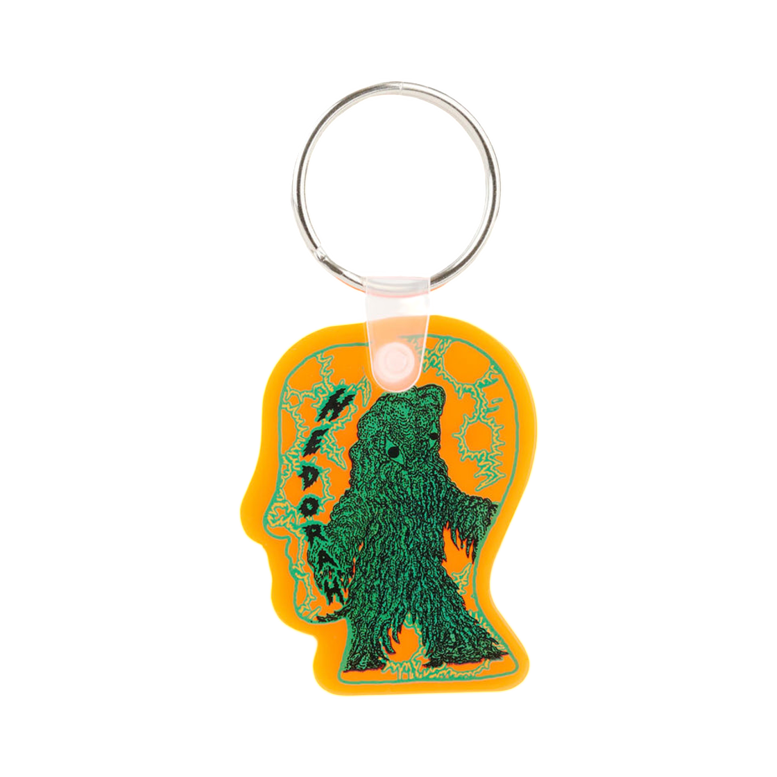 - Brain Dead x Godzilla Hedorah Logohead Keychain Clear Orange