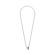 Louis Vuitton Monogram Bold Necklace Dark Ruthenium Gold Silver