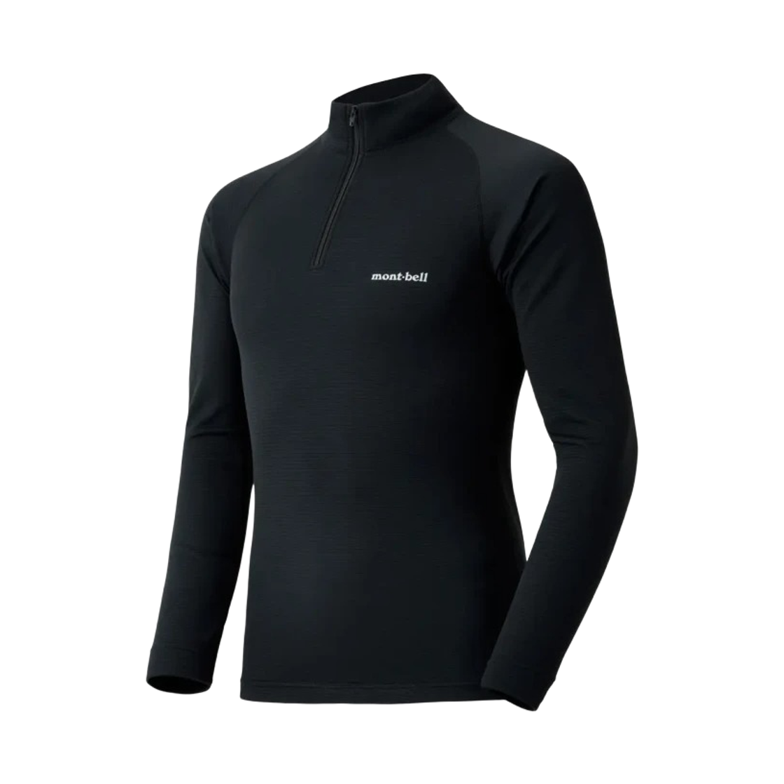 1107706 Montbell Zeo-Line Middle Weight High Neck Shirt Black