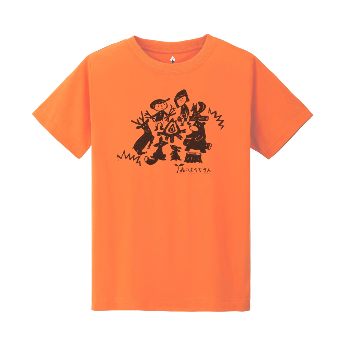 1114869 (Kids) Montbell Wickron Forest Kindergarten T-Shirt #2 Orange