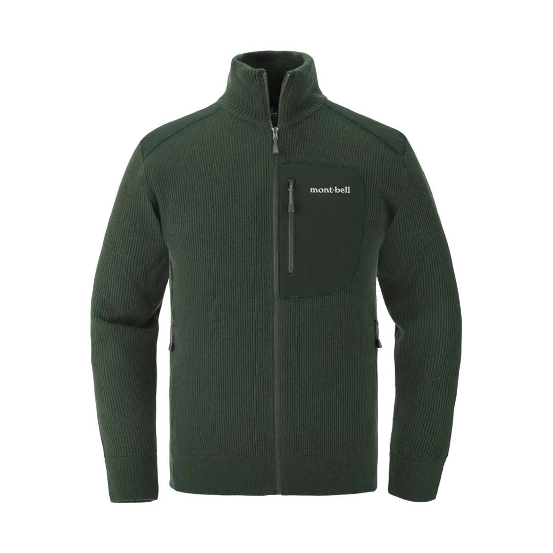 1106759 Montbell Mittellegi Full-Zip Sweater Dark Green