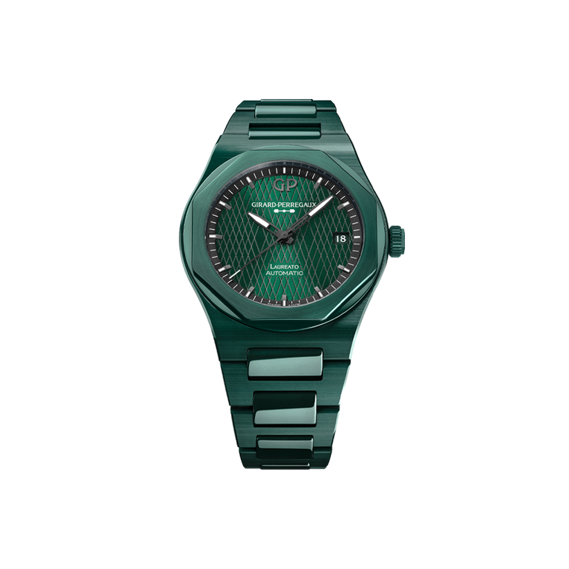 IT2FFWHO6OGK Girard Perregaux Laureato Aston Martin Edition 38-81005-32-3080-1CX Green Bar No. 7319