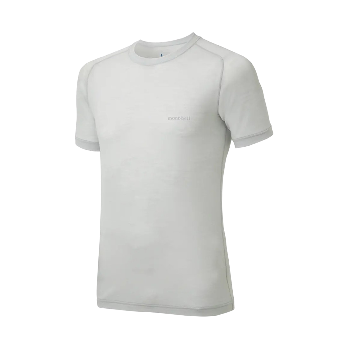 2307109 Montbell Super Merino Wool Light Weight T-Shirt Light Silver