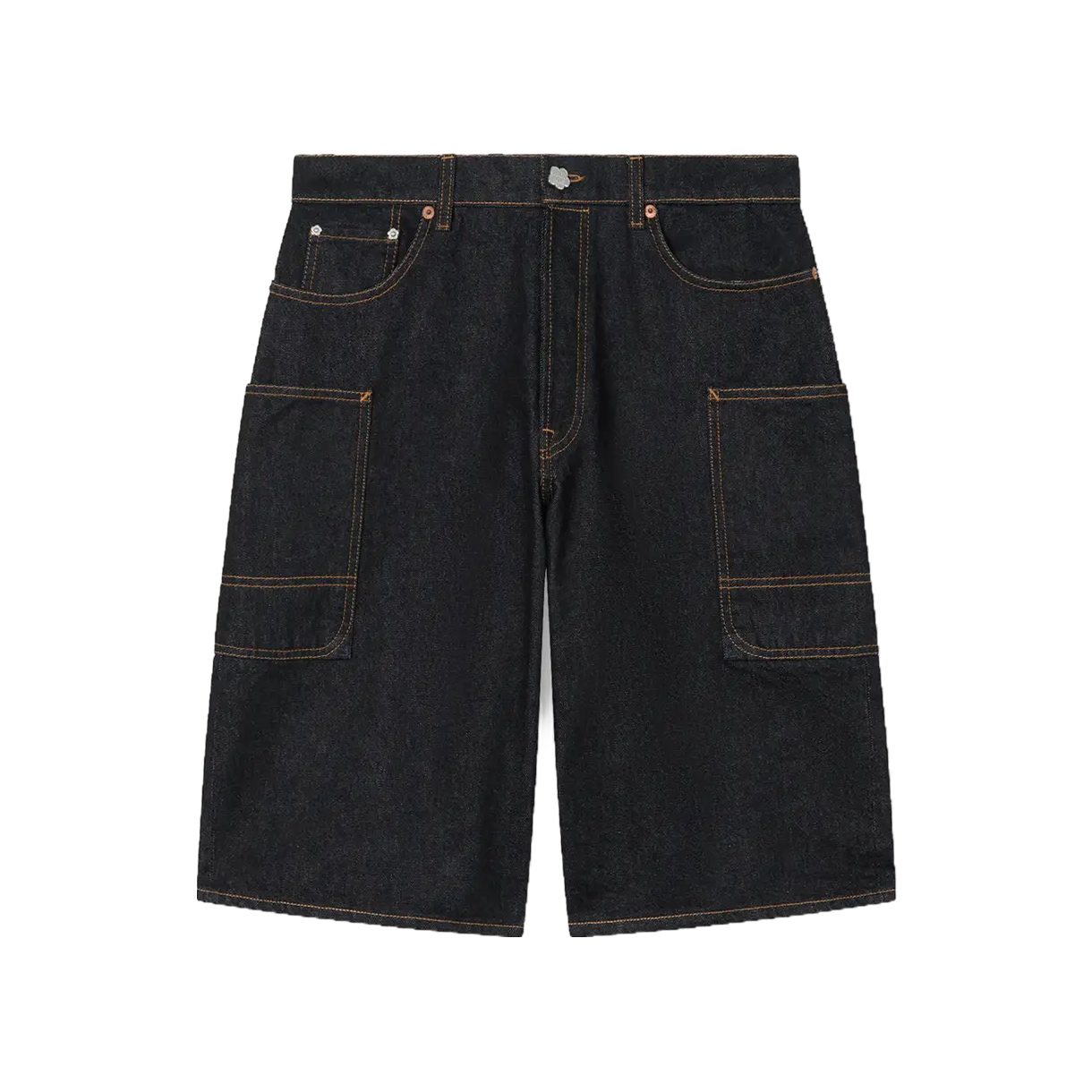 겐조 몽키 핏 쇼츠 린스 블루 데님 - 26SS(Kenzo Monkey Fit Short Rinse Blue Denim - 26SS)