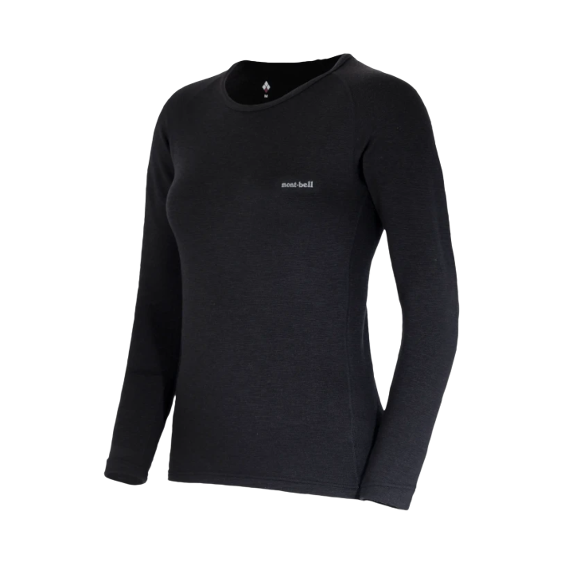 1107833 (W) Montbell Super Merino Wool Expedition Plus Round Neck Shirt Black