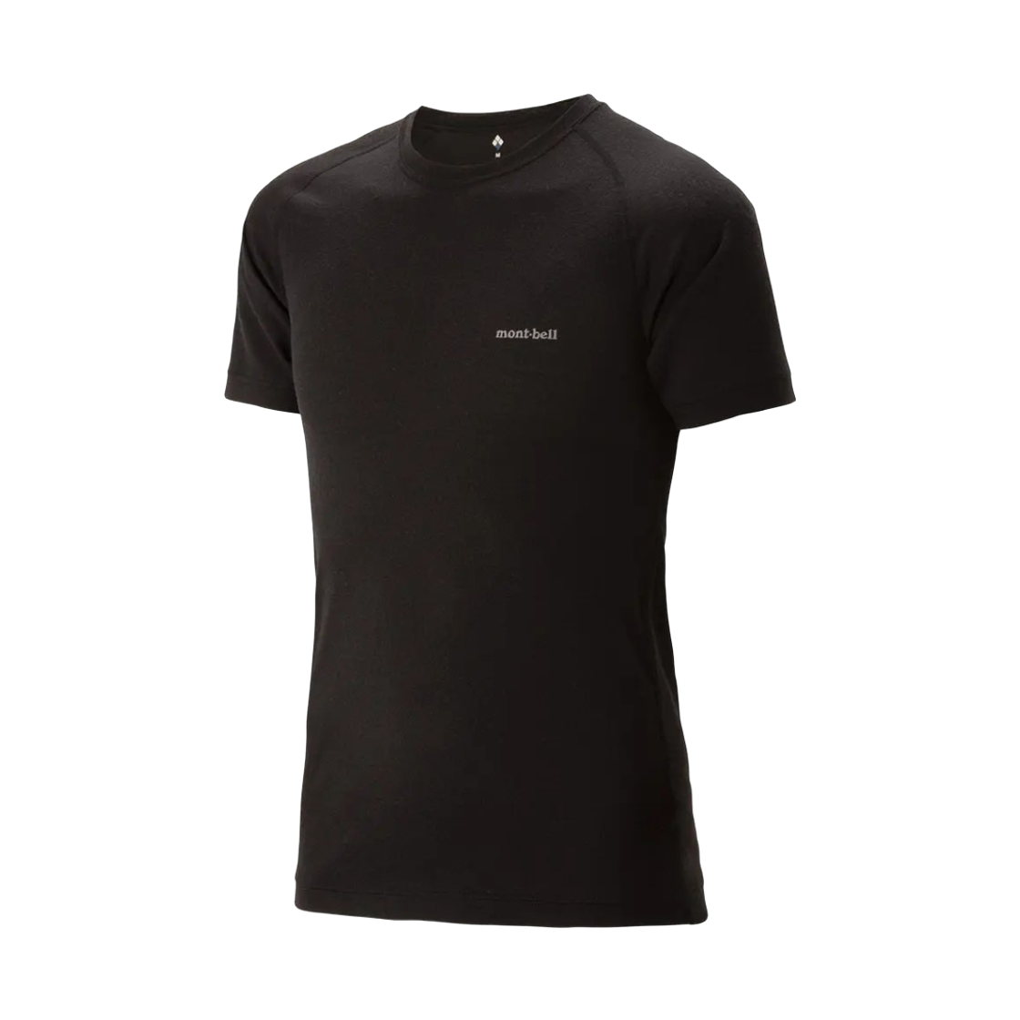 2307137 Montbell Super Merino Wool Middle Weight T-Shirt Black