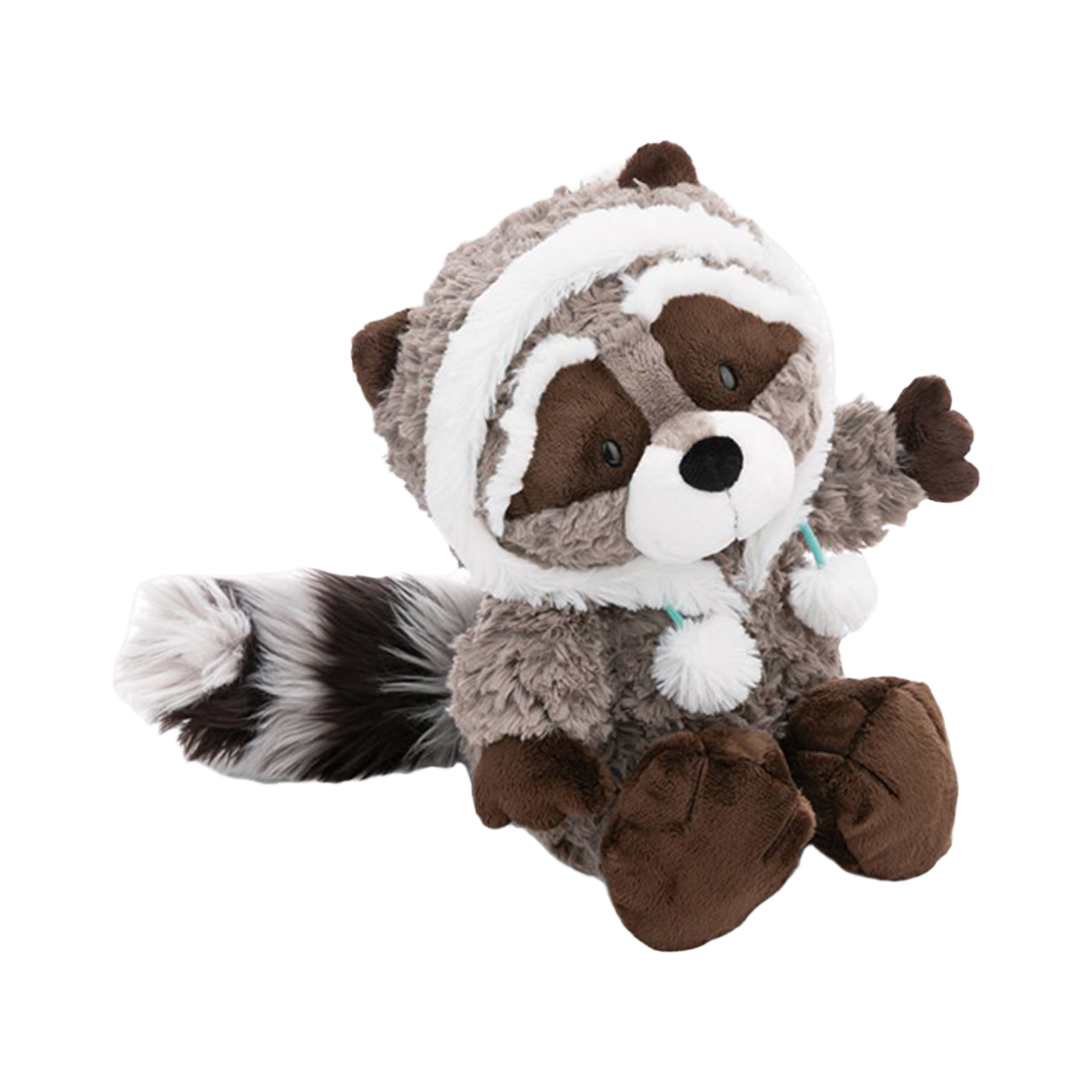 니키 너구리 레노 인형 50cm([KREAM 단독] NICI Soft toy raccoon Lenno 50cm dangling GREEN) - 3
