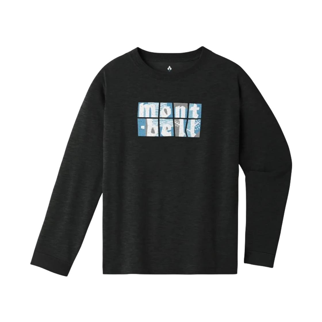 1114910 (Kids) Montbell Wickron Lakeshore Long Sleeve T-Shirt Dark Gray