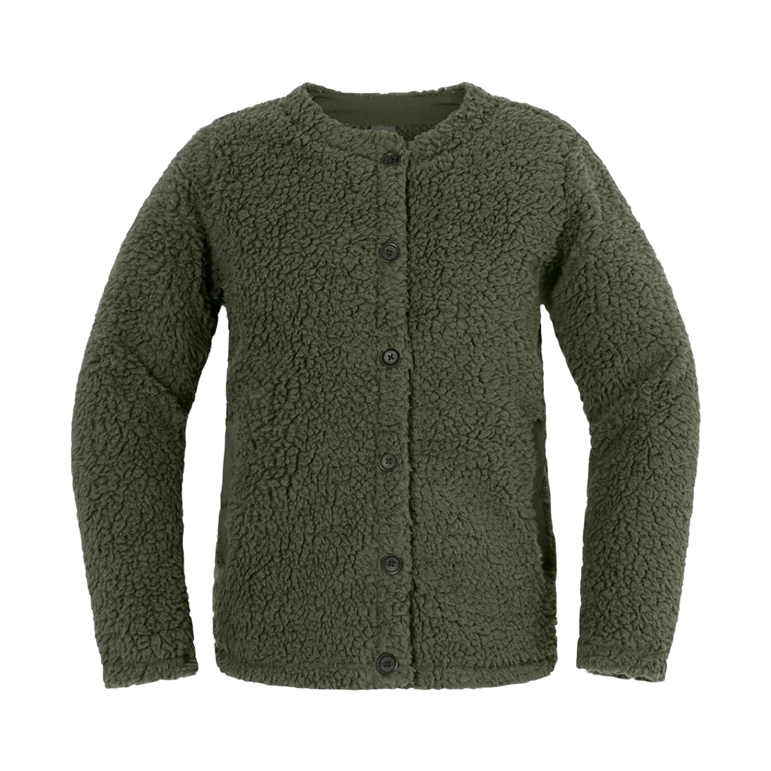 (W) 몽벨 클리마플러스 셔링 가디건 카키((W) Montbell Climaplus Shearling Cardigan Khaki) - 1