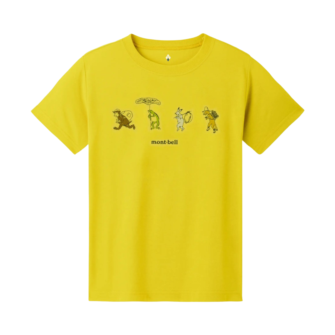 1114505 (Kids) Montbell Wickron Choujyuu Camp T-Shirt Yellow
