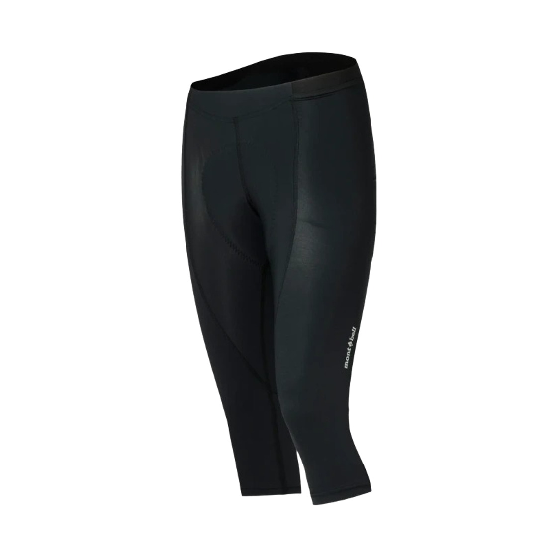 (W) 몽벨 사이클링 라이트 니 렝스 타이츠 블랙((W) Montbell Cycling Light Knee-Length Tights Black) - 1