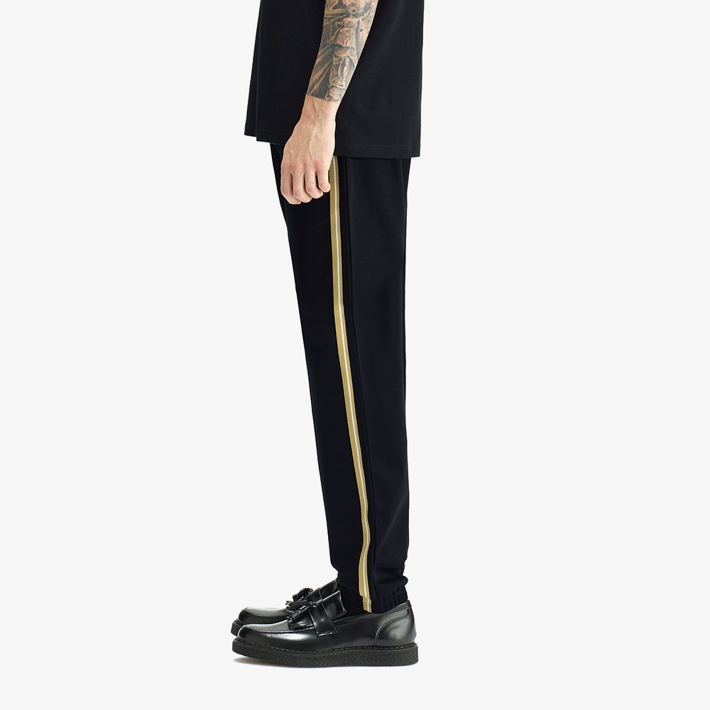프레드페리 스트라이프 테잎 트랙 팬츠 블랙 샴페인(Fred Perry Stripe Tape Track Pant Black Champagne) - 2