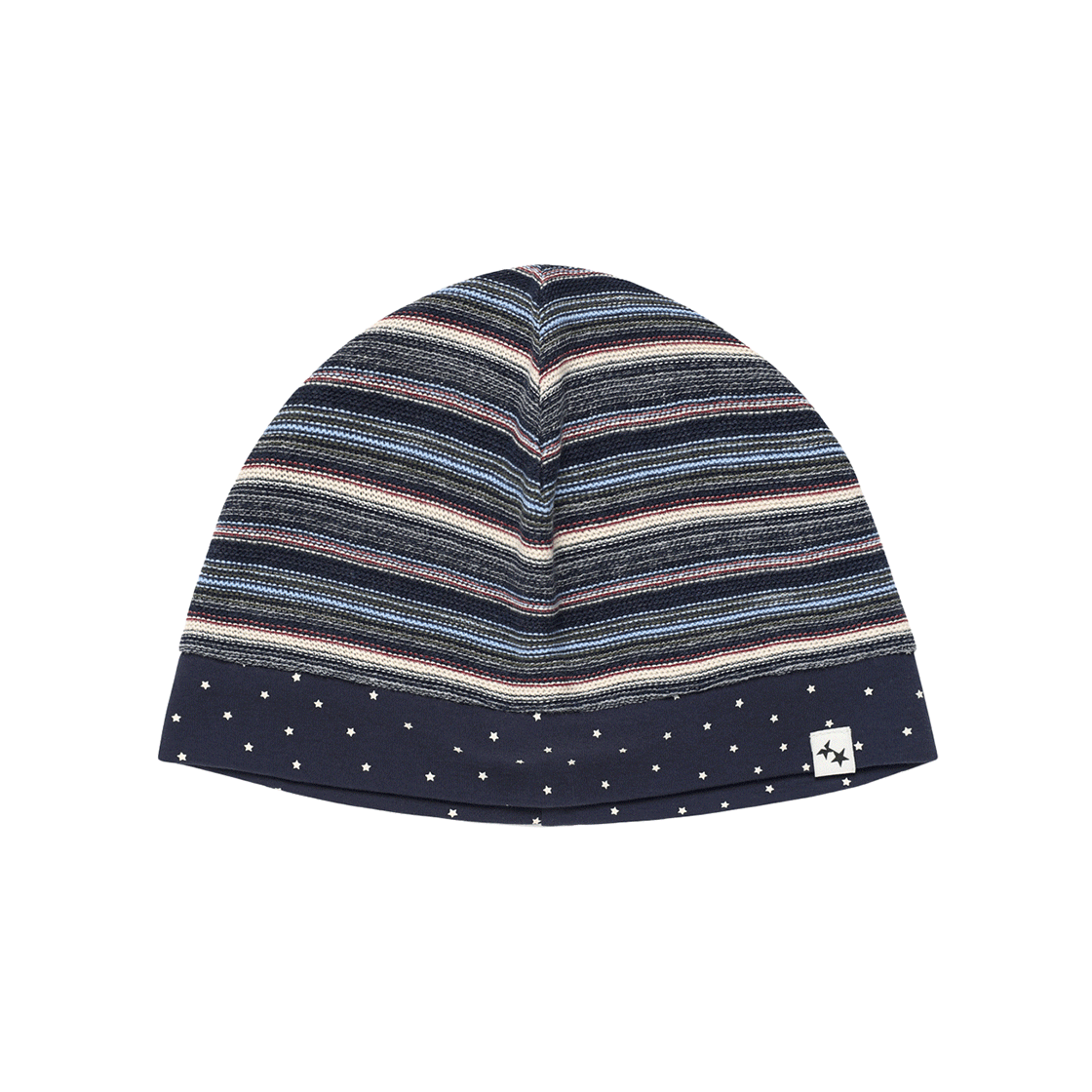 CV2GSUAB22ANV CAVISH Twin Star Striped Beanie Navy