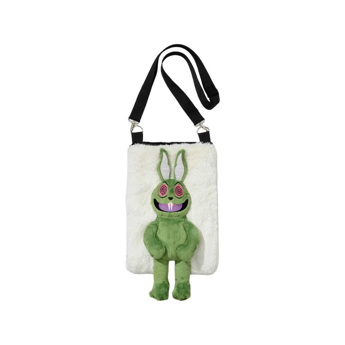 BSR2526FWBG003 Bsrabbit Trippy Rabbit Stuffed Doll Cross Bag Green