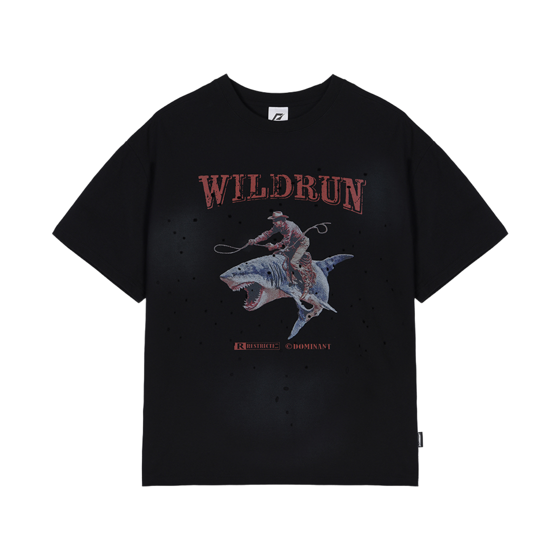 도미넌트 와일드런 티셔츠 블랙(Dominant Wildrun T-Shirts Black)
