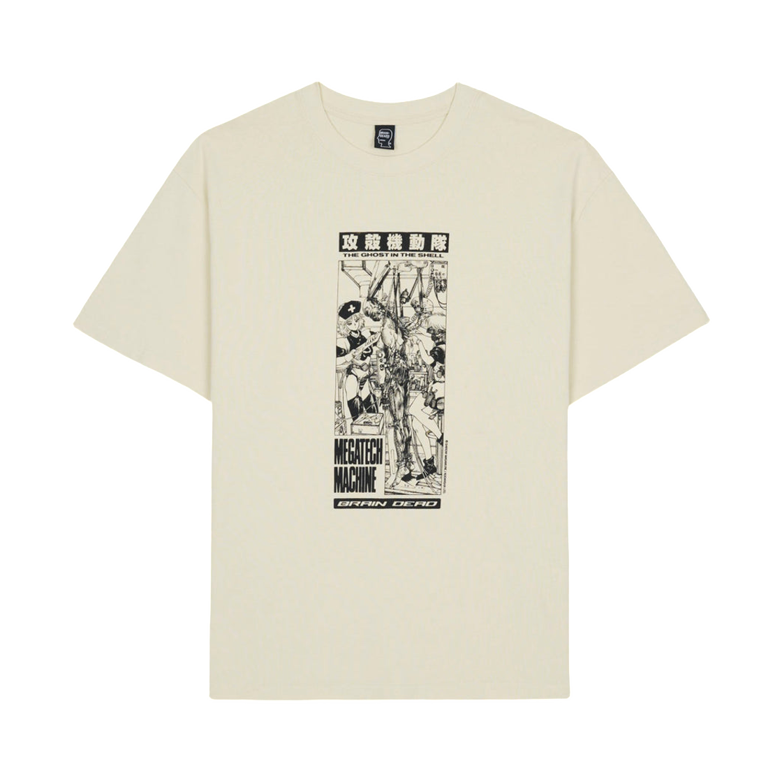 브레인 데드 x 공각기동대 메가테크 머신 티셔츠 내츄럴(Brain Dead x Ghost In The Shell Megatech Machine T Shirt Natural)