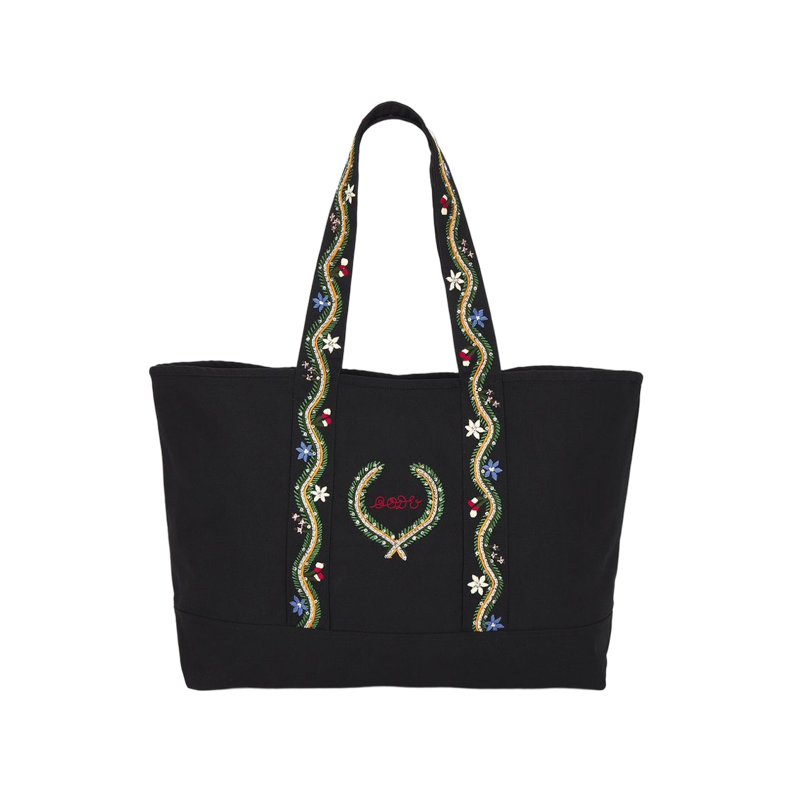 보디 알파인플라워 토트백 블랙(Bode Alpineflower Tote Bag Black)