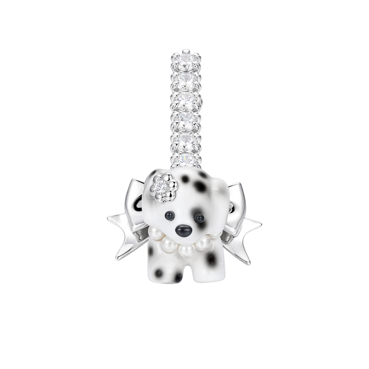 KW6BAC1YV12WT Yvmin Puppy Bowknot Hair Pin White - 26SS