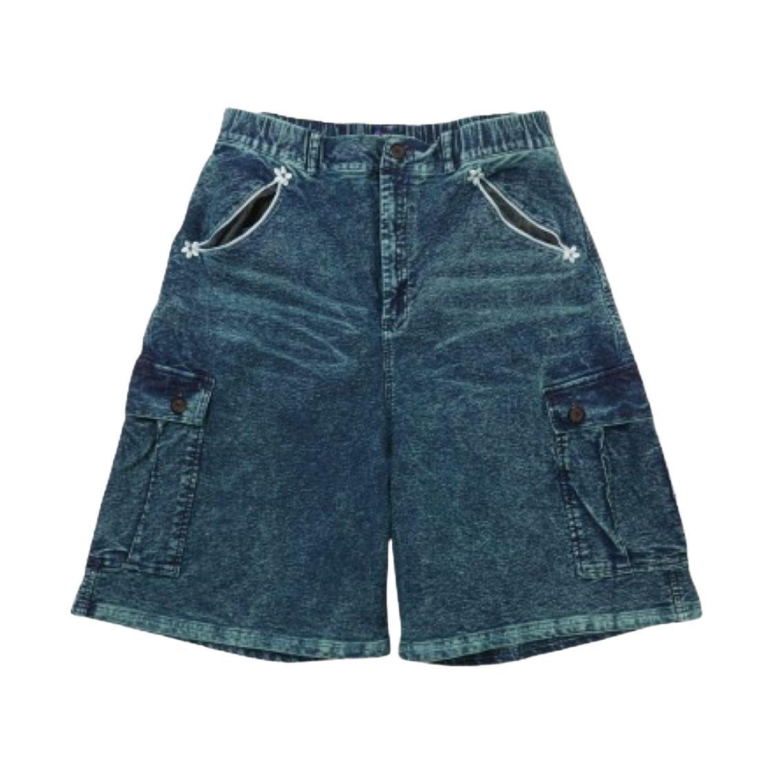 닉기어 x 펜필드 플라워 인디고 버뮤다 팬츠 인디고(NICK GEAR x Penfield Flower Indigo Bermuda Pants Indigo)
