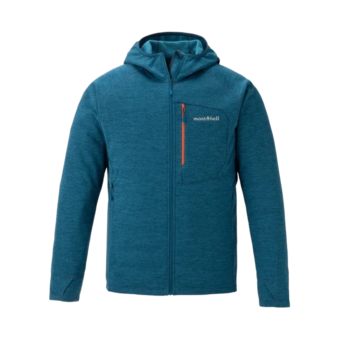 2306211 Montbell Climagrid Hooded Jacket Blue Green