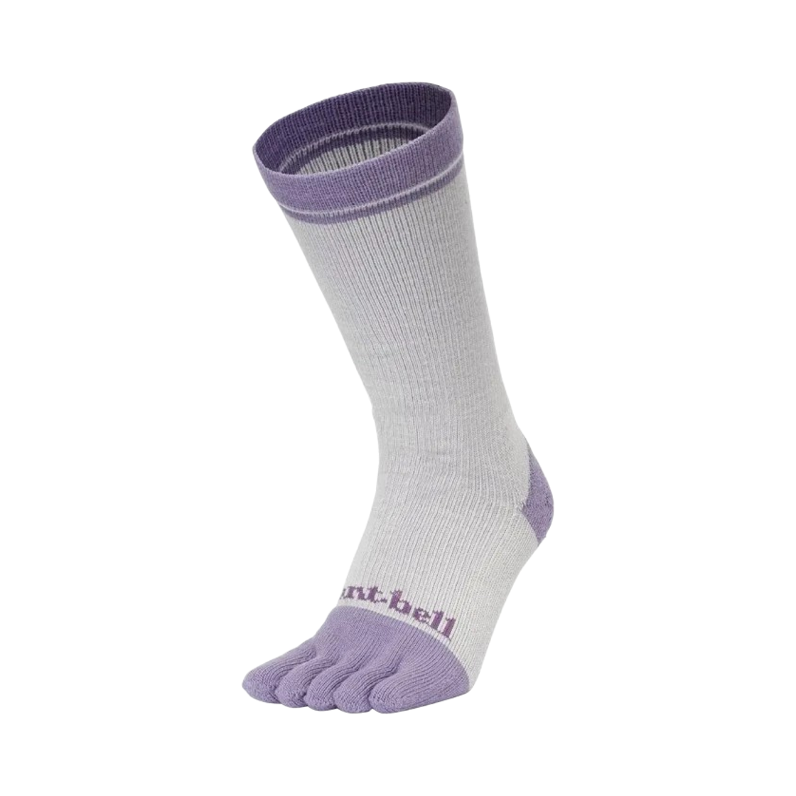 1118869 (W) Montbell Wickron Walking 5 Toe Socks Light Gray