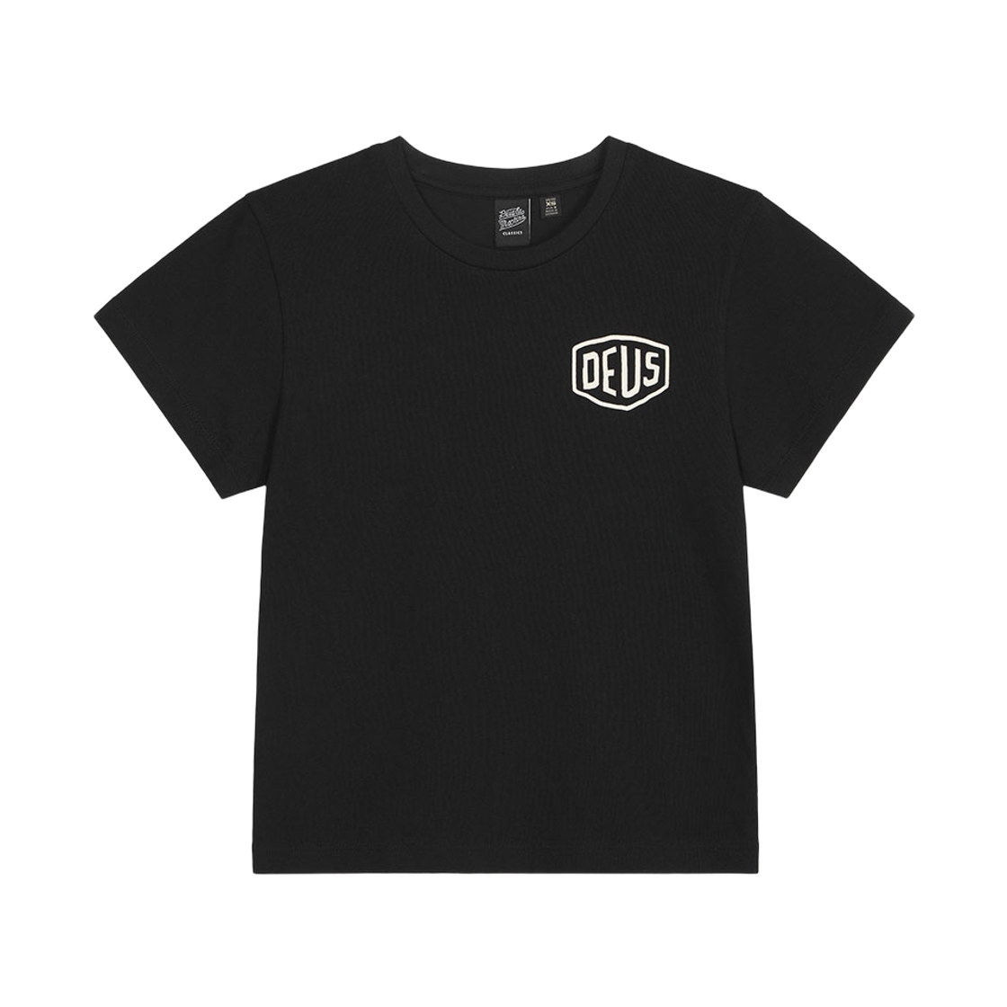 [6% 적립] 데우스 엑스 마키나 여성 서울 어드레스 크롭티셔츠 블랙([6% 적립] Deus Ex Machina W Seoul College Address Crop Tee Black) - 2