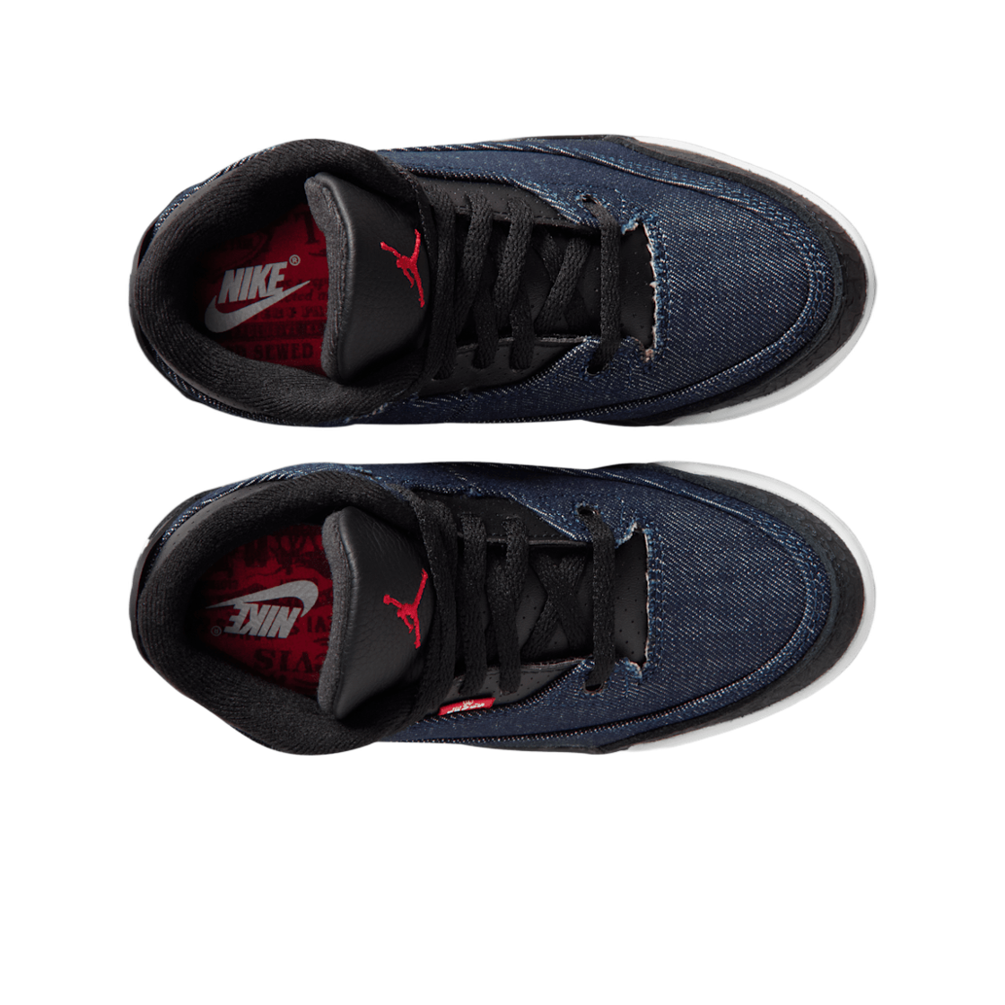 (PS) 조던 3 x 리바이스 인디고 앤 짐 레드((PS) Jordan 3 x  Levi's Indigo and Gym Red) - 2