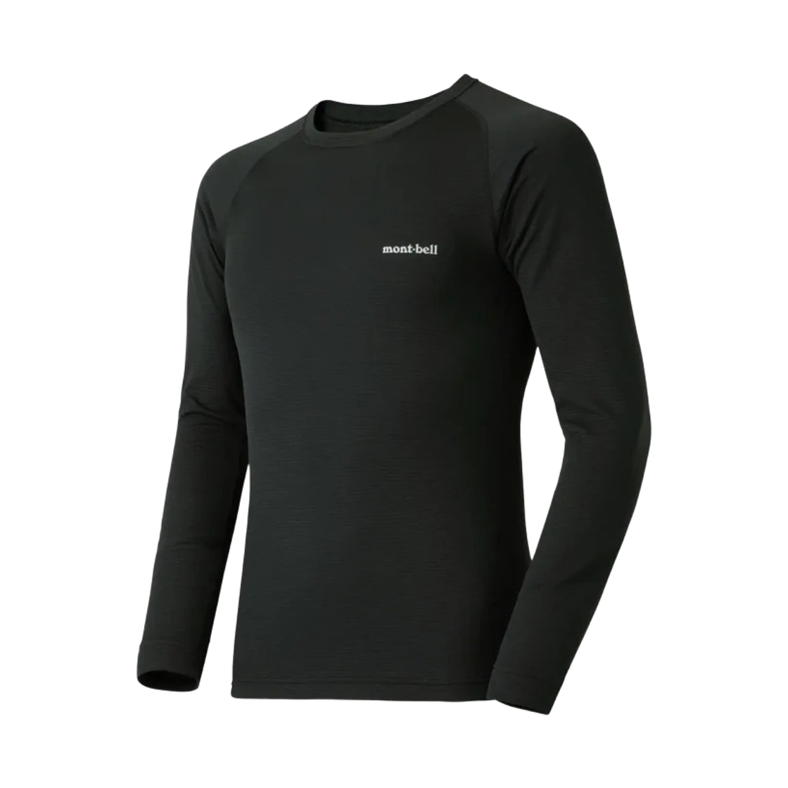 1107704 Montbell Zeo-Line Middle Weight Round Neck Shirt Black