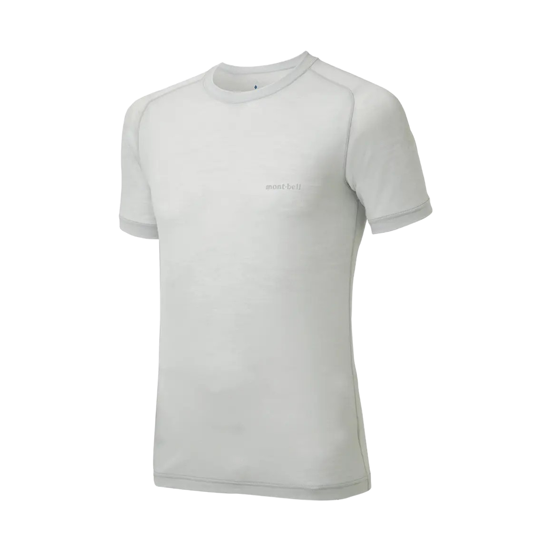 1107665 Montbell Super Merino Wool Light Weight T-Shirt Light Silver