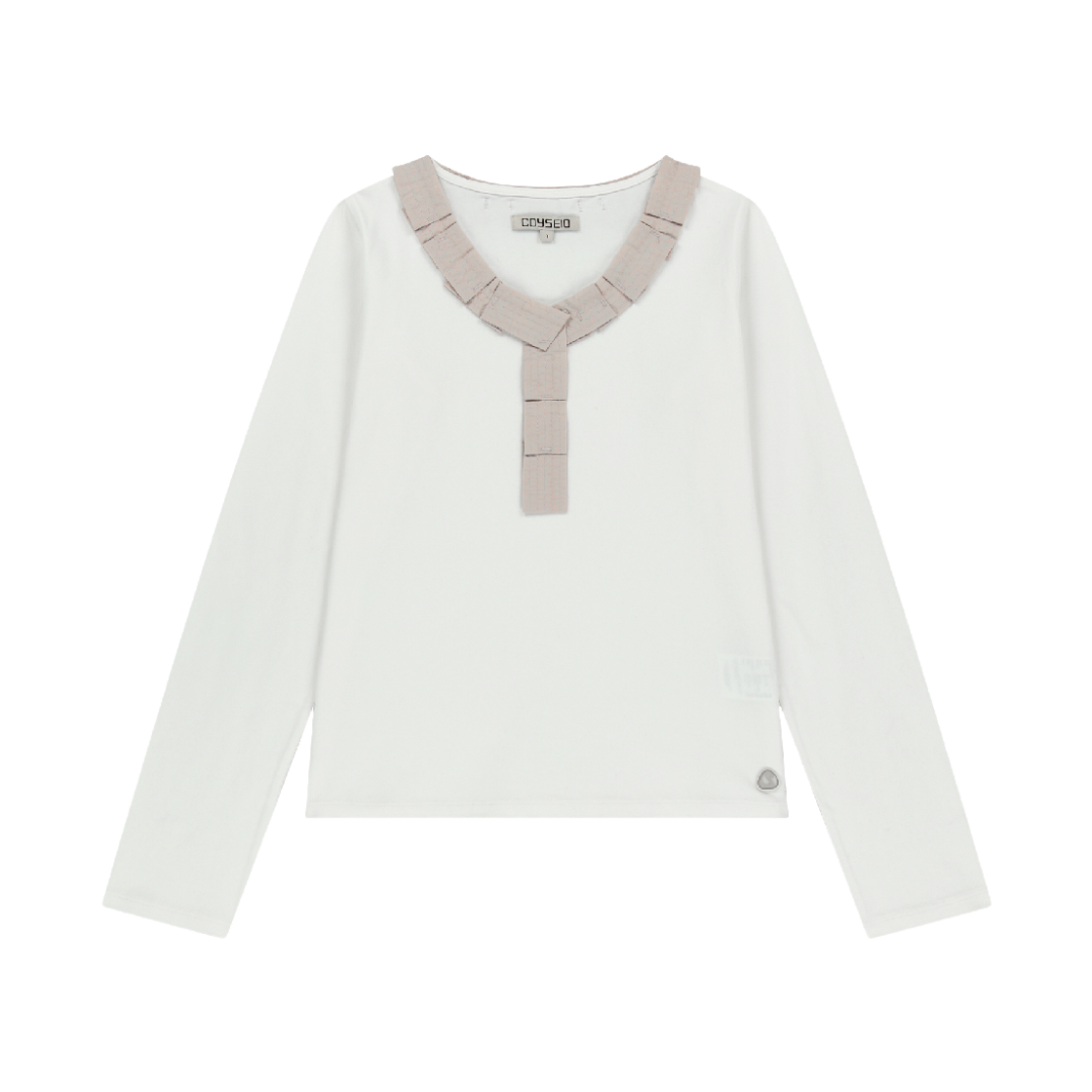 코이세이오 스트랩 롱 슬리브 아이보리(COYSEIO Strap Long Sleeve Ivory)