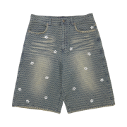 NICK GEAR x Penfield Flower Bermuda Denim Shorts Indigo