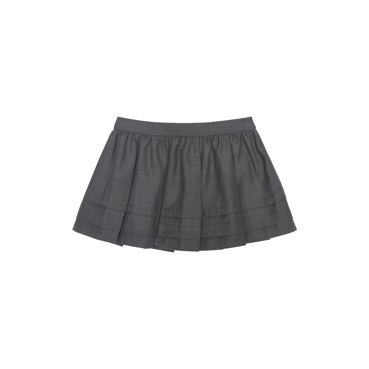 KW6BSKSSH21GY Shushu/Tong Women Tuck Detail Pleated Skirt Grey - 26SS