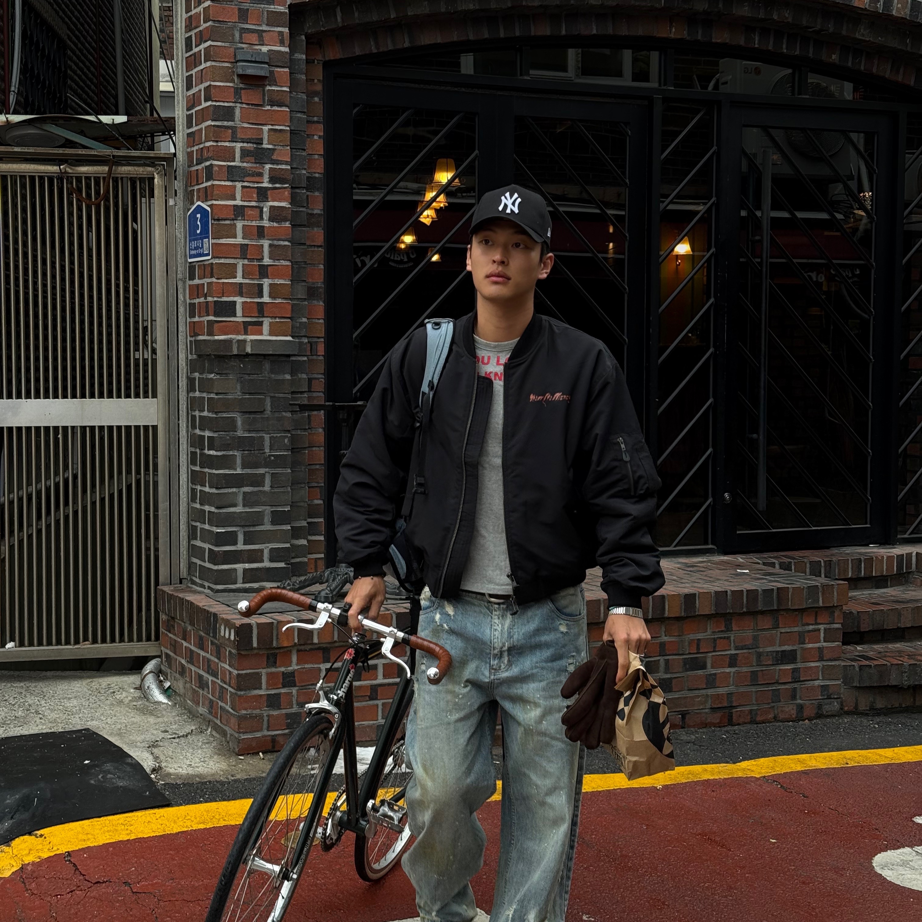 SLAYER Undermycar Show No Mercy Ma-1 Black 착용 스타일 - 10