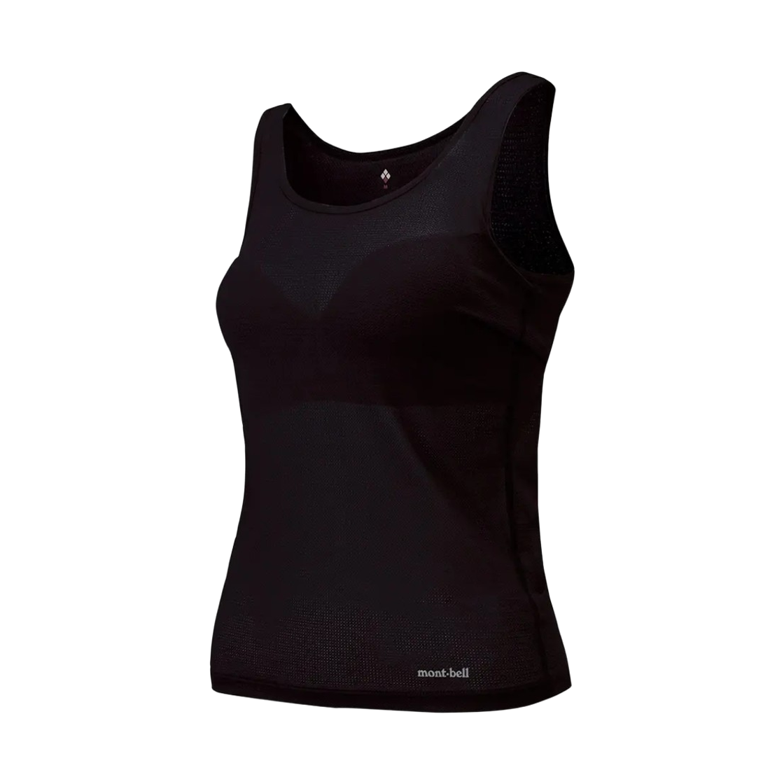 1107758 (W) Montbell Zeo-Line Cool Mesh Tank Top with Bra Black