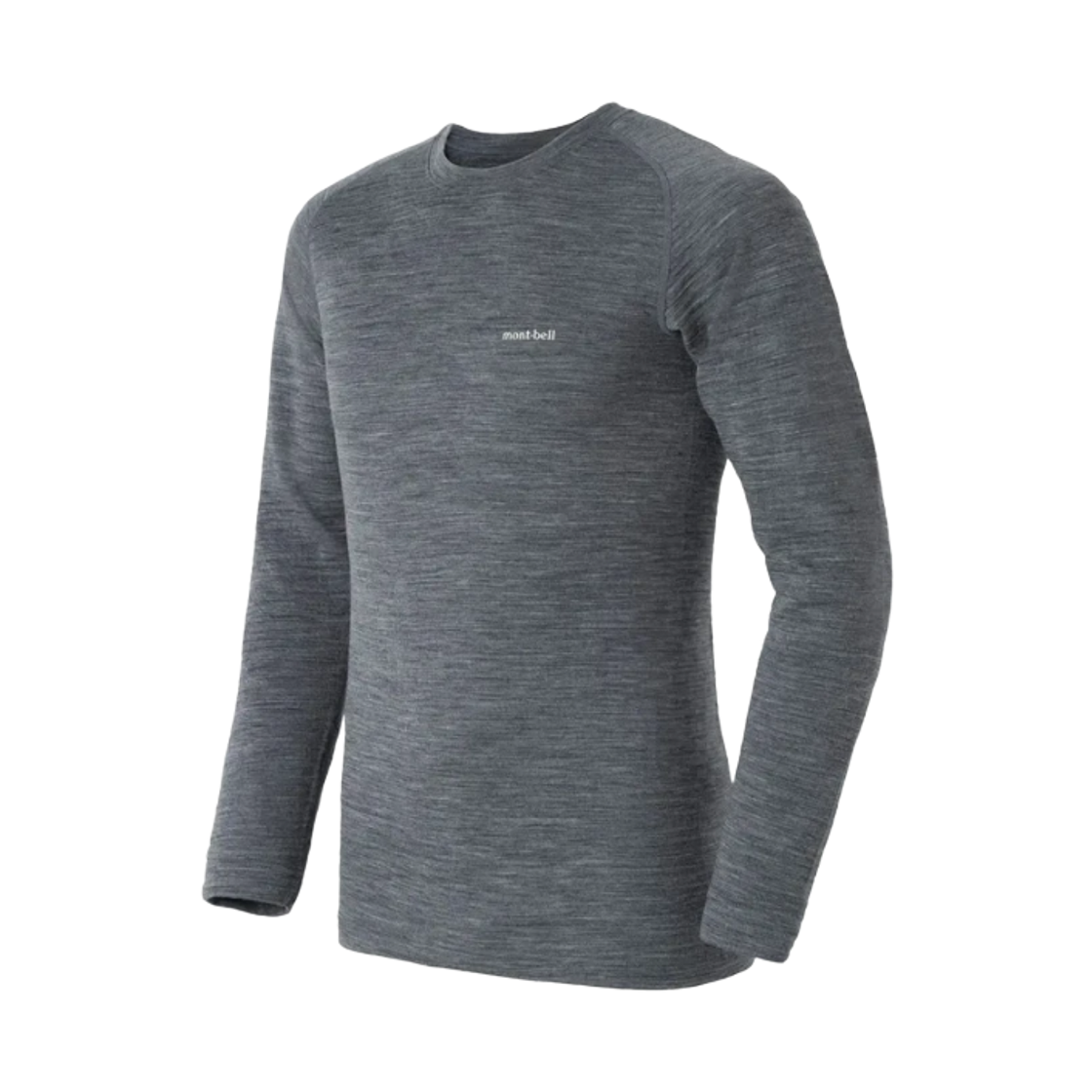 1107581 Montbell Super Merino Wool Expedition Round Neck Shirt Gray
