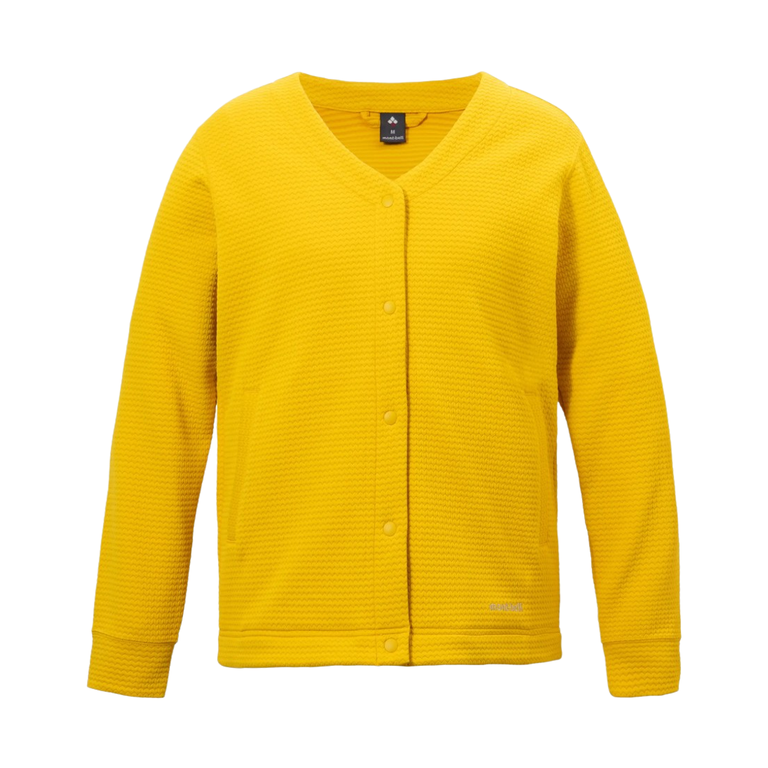1114891 (W) Montbell Ripple Knit Cardigan Yellow