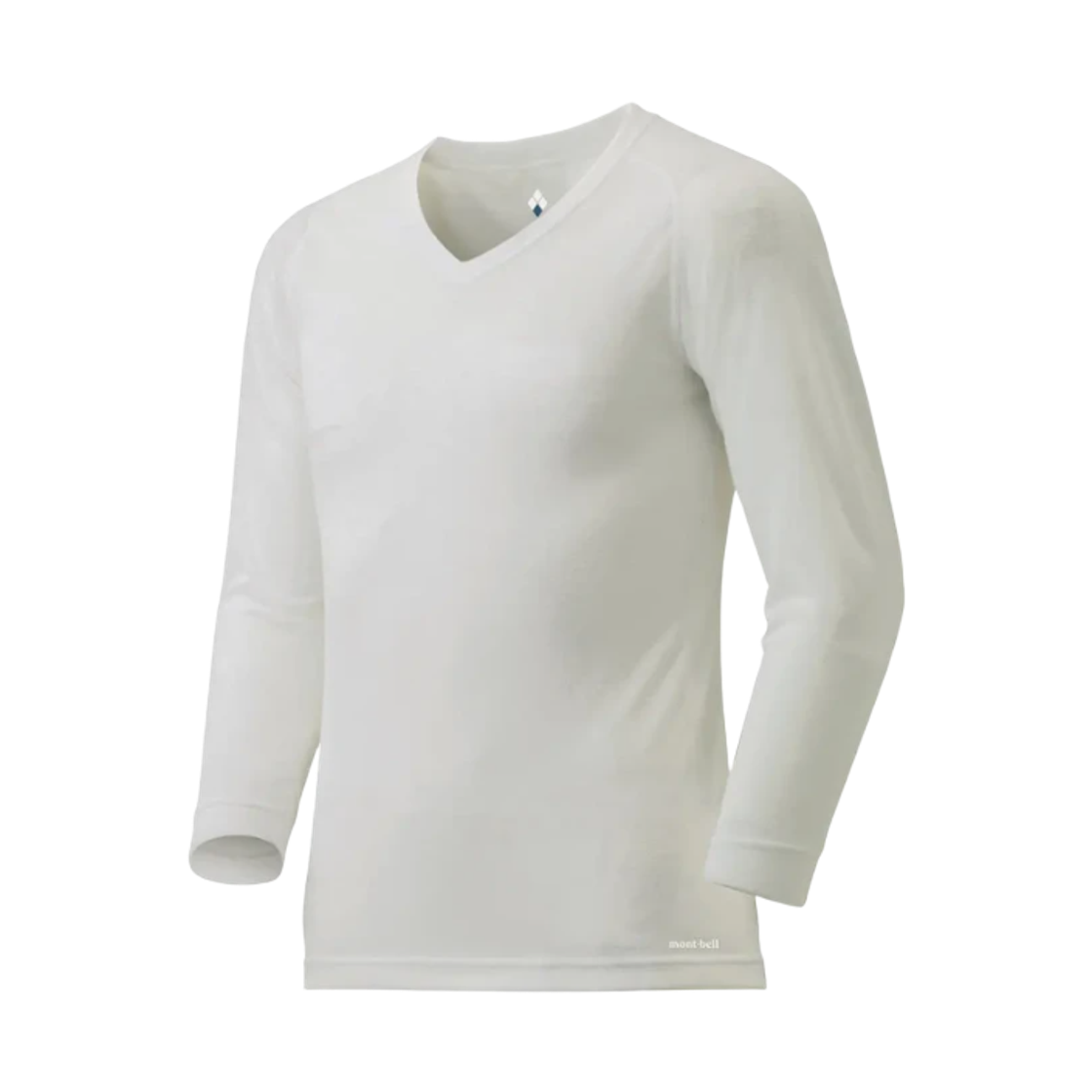 1107735 Montbell Zeo-Line Light Weight V-Neck Shirt Light Gray