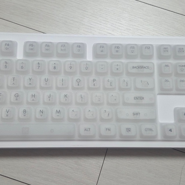 COX XM108 AURA SEEKEY Transparent Keycap Office & Gaming Keyboard 착용 스타일 - 1