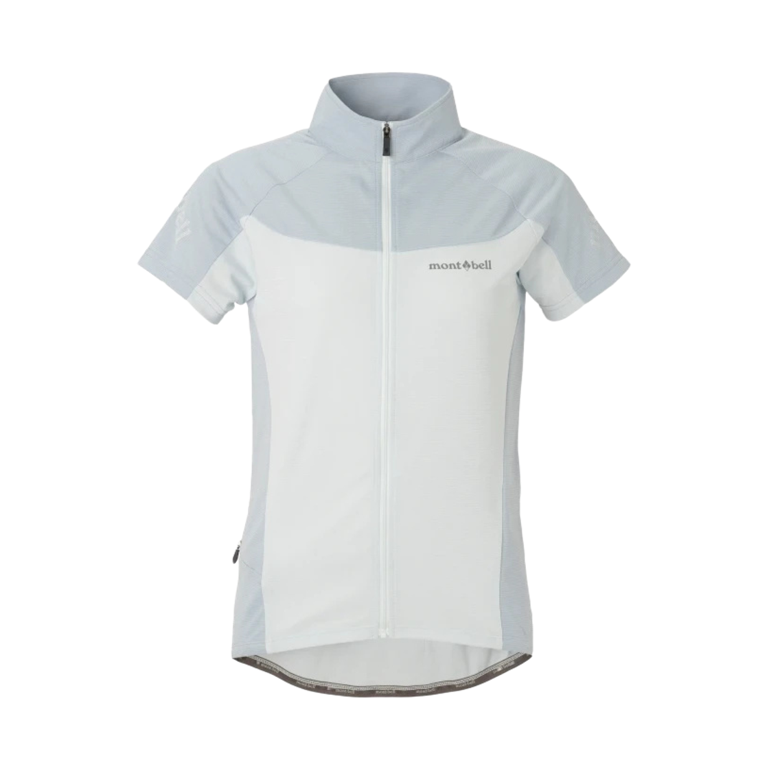 1130721 (W) Montbell Cycool Short Sleeve Zip Shirt Light Blue