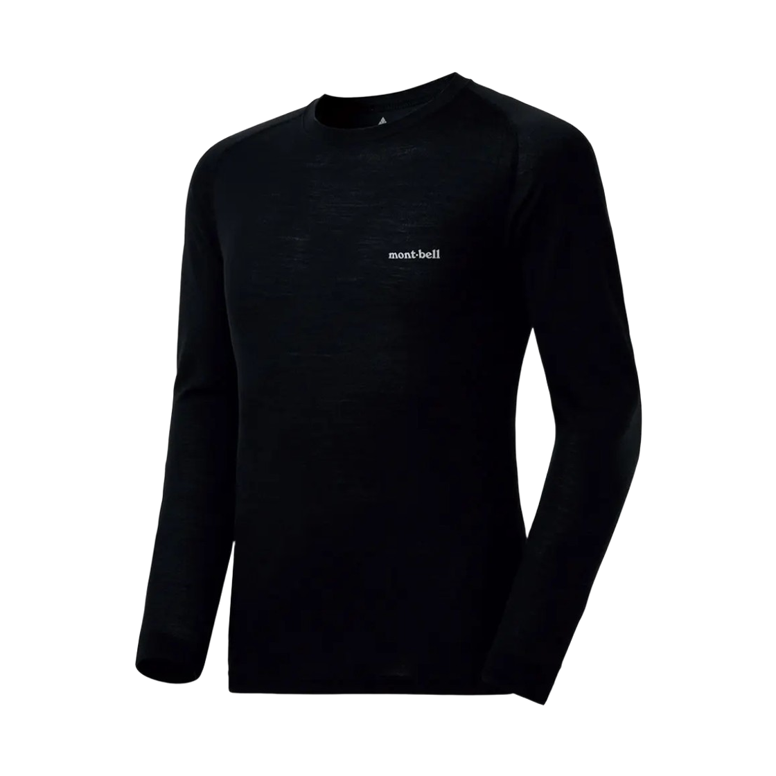 2307107 Montbell Super Merino Wool Light Weight Round Neck Shirt Black