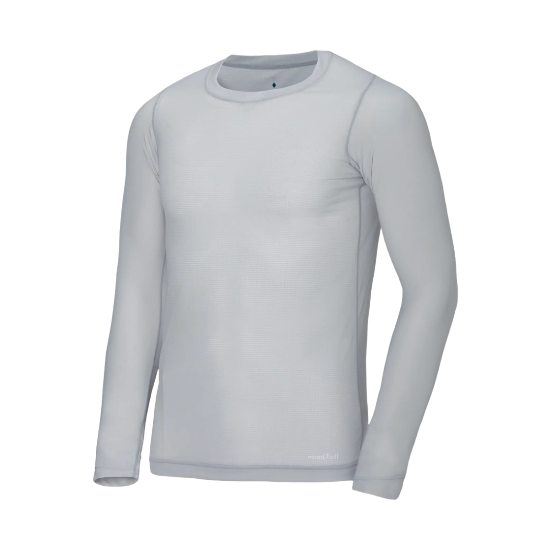 1107791 Montbell Zeo-Line Cool Mesh Slim-Fit Arm Shirt Light Gray