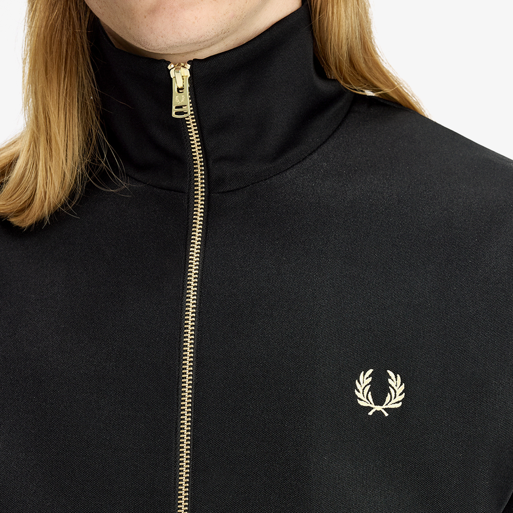프레드페리 스트라이프 테잎 트랙 재킷 블랙 샴페인(Fred Perry Stripe Tape Track Jacket Black Champagne) - 5
