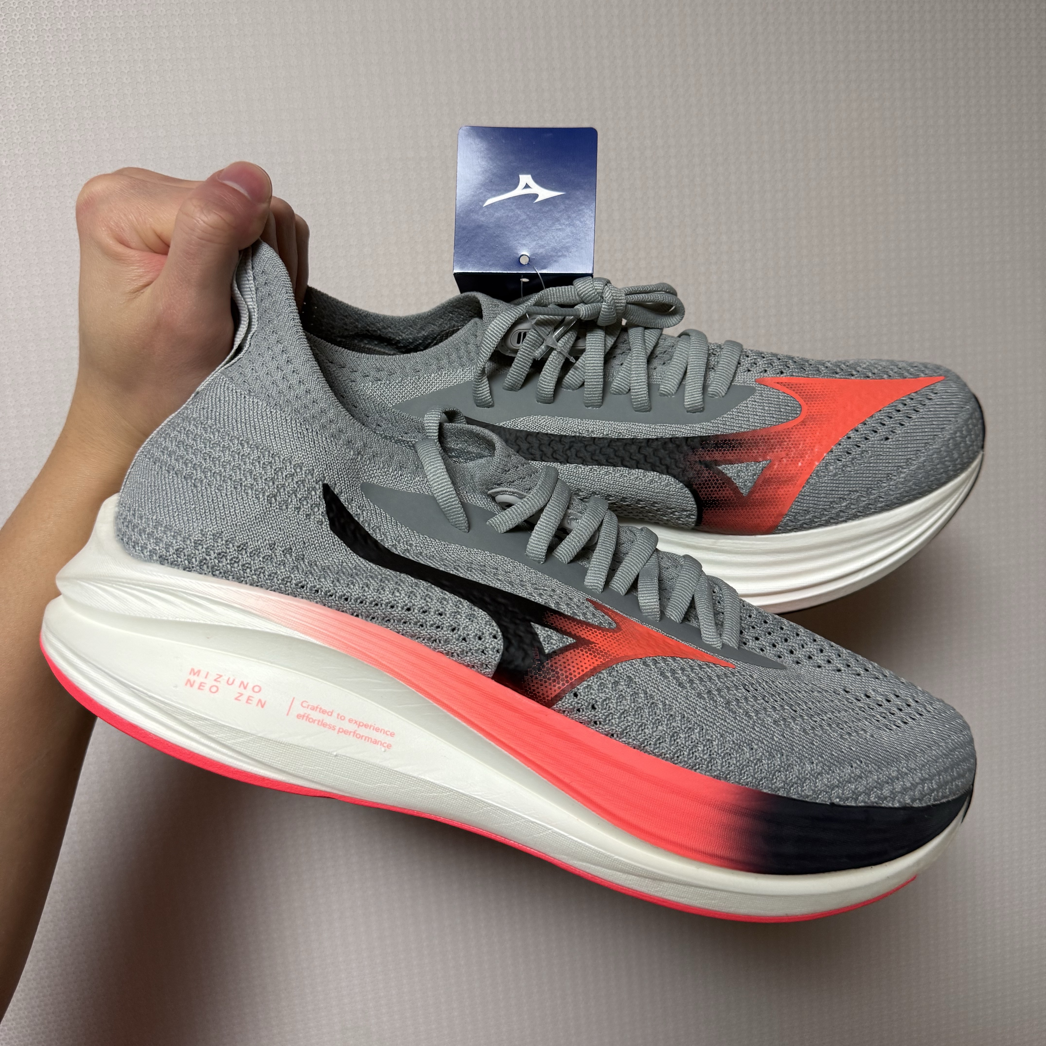 Mizuno Neo Zen Harbor Mist Fiery Coral 2 착용 스타일