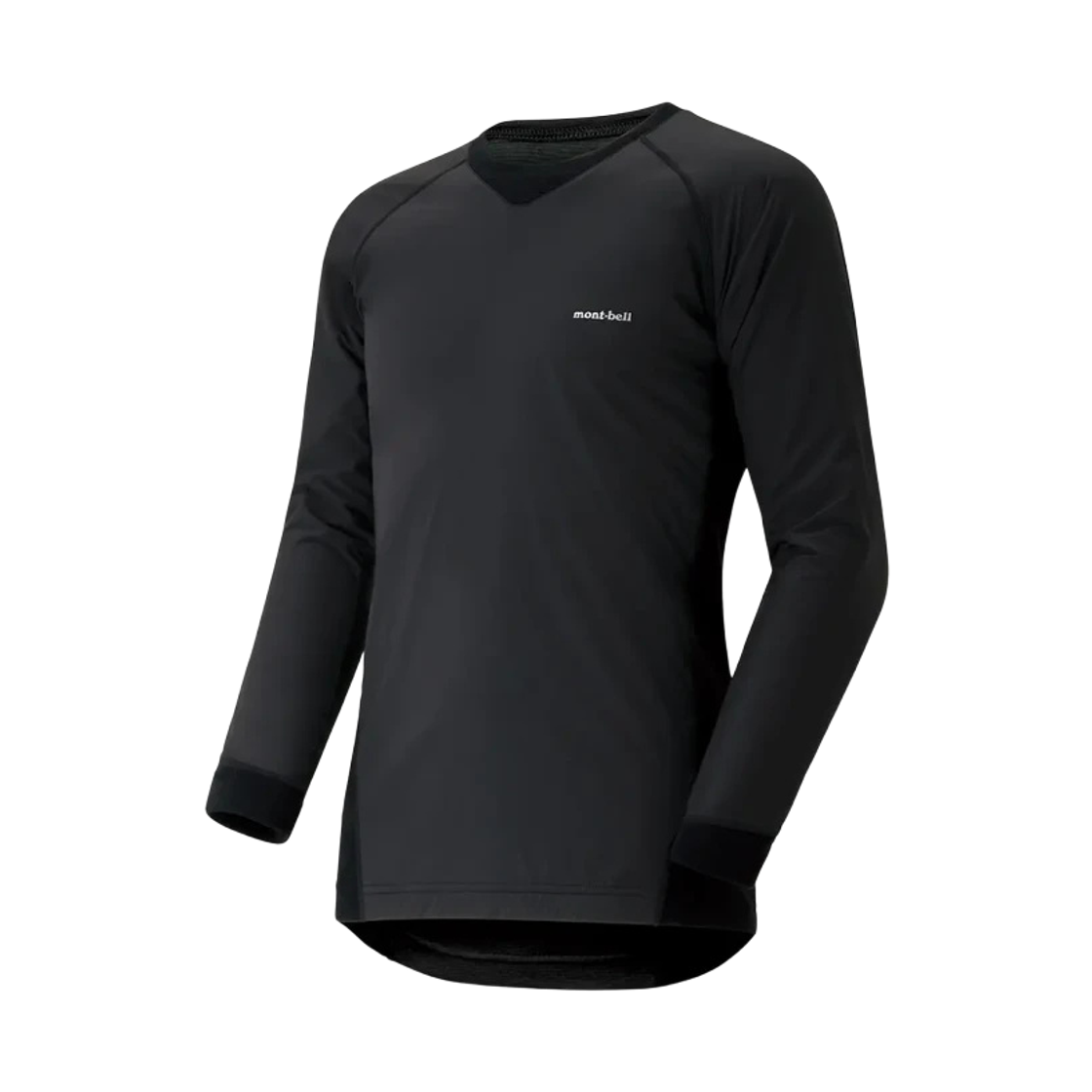 1130604 Montbell Windtect Cycling Under Shirt Black