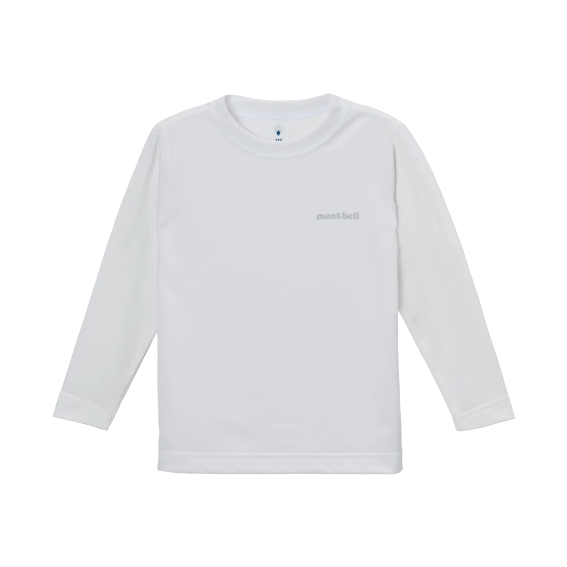 1114941 (Kids) Montbell Wickron UV-Tect Long Sleeve T-Shirt White