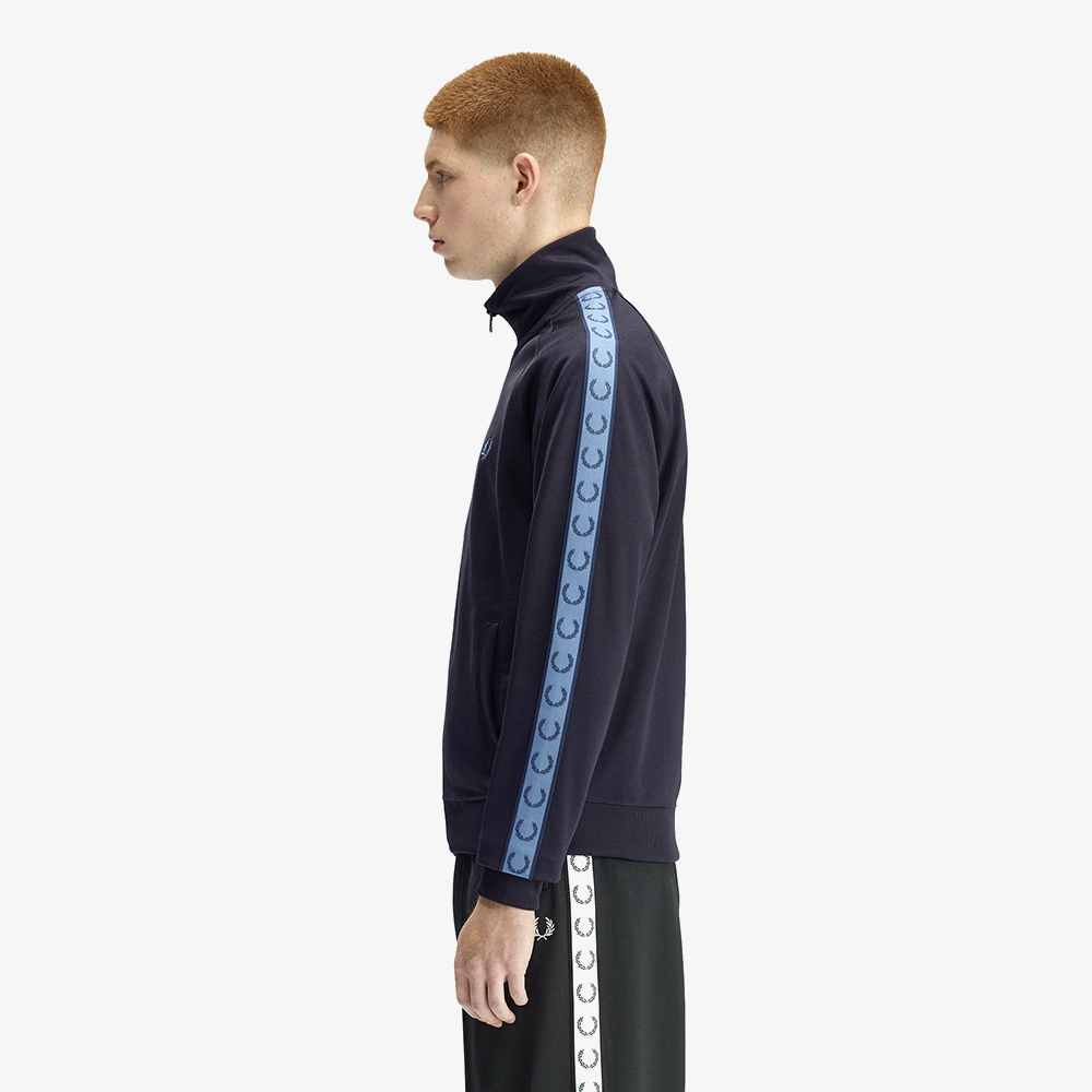 프레드페리 컨트라스트 테잎 트랙 재킷 네이비 에이스블루 테니스블루(Fred Perry Contrast Tape Track Jacket Navy Ace Blue Tennis Blue) - 3